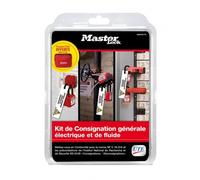 Master Lock MAINTKIT-FR Kit de consignation générale Contenant Cadenas Diélectriques, Bloque Disjoncteur, Etiquettes "Ne Pas Utiliser", Crochet, Câble