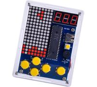 Kit de console de jeu électronique DIY 4 en 1 Jeux Rétro LED Matrix Display Projet éducatif à souder