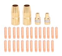 Kit de Consommables de Soudage pour Miller Millermatic M - 10 M - 15 et Hobart H - 9 H - 10, 25 Embouts de Contact 0.035 po en Laiton, 2 Buses 1/2 po, 2 Diffuseurs de Gaz, Accessoi