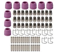 Kit de consommables plasma pour AG-60, pour SG-55, WSD-60 et coupeurs plasma compatibles 60A - 26/52/78 pièces avec buses en métal et céramique, électrodes (26 pièces)