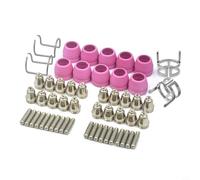 Kit de consommables pour cutter plasma SG-55, pour têtes de torche AG-60 et WSD-60 - 54 pièces, buses, électrodes et tasses extérieures compatibles avec ICUT60, Cut