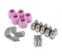 Kit de consommables pour torche à plasma, 30 électrodes ABS durables, buses et gobelets pour un remplacement facile dans les petits projets commerciaux