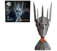 Kit de construction 4D du Seigneur des Anneaux, casque de Sauron, modèle 3D, 203 pièces, décoration de bureau, puzzles pour adultes, fans de livr