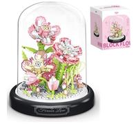 Kit de construction bouquet fleurs - 593 pièces compatibles Lego - Pour décoration maison et Saint-Valentin cadeau créatif