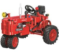 Kit de construction classique de tracteur - 302 pièces - Jouet de construction rétro - Cadeaux créatifs pour enfants, garçons et filles - Ensemble de construction de véhicules de collection