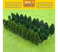 Kit De Construction D'arbres Miniatures Bricolage, 40 Pièces, Échelle Architectural, Aménagement De Chemin De Fer, Paysage De Jardin, Jouet