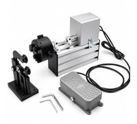 Kit de construction de canne à pêche électrique, 0-300 tr/min, interrupteur | Rotation réversible, supports de tige réglables et mandrin de 0 à 50 mm pour les travaux d'enroulement