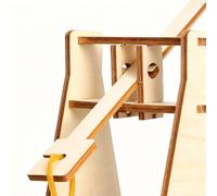Kit de construction de catapulte en bois - Jouet scientifique pédagogique - Kit d'expérimentation de physique - Activité d'apprentissage à la menthe - Modèle d'ingénierie de bricolage - Outil pour