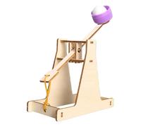 Kit De Construction De Catapulte Pour , Amélioration Du Développement Des Compétences, 12 X 6 X 16 Cm, Kit D'artisanat En Bois, Puzzle D'apprentissage, Favorise La Créativité Et Le Travail D'éq