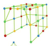 Kit De Construction De Fort Pour Enfants, Kits De Construction De Forts, Château, Tunnels, Tente De Jeu, Tour De Fusée, Intérieur Et Extérieur, Bricolage