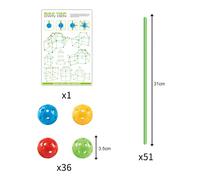 Kit De Construction De Forts Pour Enfants,Kit De Construction De Forteresse,Tentes De Jeu Pour Enfants,Bricolage 3d,Assembler La Tente,Jouet Cadeau Pour Enfants,Cadeau D'anniver - Type 87pcs No Box #B