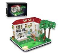 Kit de construction de jouets de golf Country Club pour adultes compatible avec Lego Golf - Architecture Building House Collection Kit de 1860 pièces