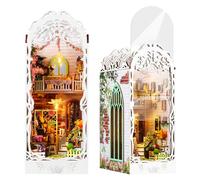 Kit de construction de librairie, maison de poupée à faire soi-même, mini maison de poupée avec lumières LED, kit de modèle de chambre pour 14 ans et plus, adolescents et adultes, cadeau créatif,