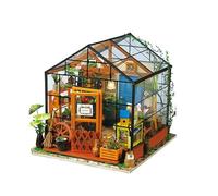 Kit de construction de maison miniature à faire soi-même, mini maison en bois 3D pour débutants, pour la famille et les amis (jardin-A)