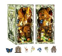 Kit de construction de maison miniature à faire soi-même, mini maison en bois 3D pour débutants, pour la famille et les amis (royaume caché A)