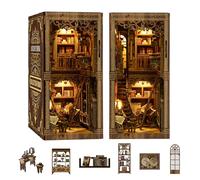 Kit de construction de maison miniature à faire soi-même, mini maison en bois 3D pour débutants, pour la famille et les amis (musée du livre)