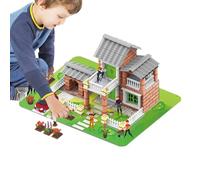 Kit De Construction De Maison Miniature - Modèle De Simulation Architecturale DIY Pour Enfants Et Adolescents, Puzzle Éducatif 3D STEM, Décoration Réaliste De La Maison D'architecture Pour