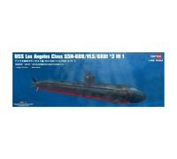 Kit de construction de maquette de bateau 3 en 1 Hobby Boss USS Los Angeles Classe SSN-688/VLS/688I