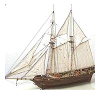 Kit de Construction de Modèle de Bateau en Bois, Kit de Modèle de Voilier en Bois, Bateau de Décoration de Modèle de Bricolage pour la Collection, Exposition Pédagogique - Facile à Assembler(A)