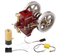Kit de construction de modèle de moteur à vapeur, 6 cc Hit & Miss Refroidissement par évaporation horizontale Moteur à essence 4 temps avec allumage CDI pour expériences scientifiques éducation et