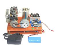 Kit de construction de modèle de moteur à vapeur, générateur d'énergie micro méthanol à 15 niveaux avec sortie USB, démarrage électrique et kit de génération d'énergie éducative pour expériences