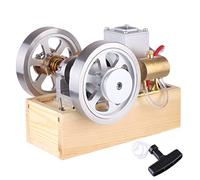 Kit de construction de modèle de moteur à vapeur, moteur à essence refroidi à l'eau avec régulateur de vitesse et valve latérale pour expérience scientifique et décoration de bureau