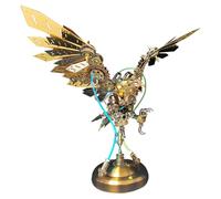 Kit de construction de modèle Steampunk en métal pour adultes, 650 pièces puzzle mécanique 3D avec lampe LED, modèle d'affichage de bureau à faire soi-même pour homme et amateur