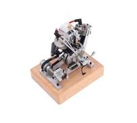 Kit de construction de moteur à vapeur, moteur à essence V-Twin 4 temps avec mécanisme de démarrage, modèle de moteur de moto à combustion interne pour affichage d'expériences scientifiques