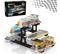 Kit de construction de présentoir, 578 pièces compatibles avec Lego Speed Champions à 8 goujons 76917, 76908, 76918, 76915, 76914, 76907, 76901, 76902 et plus encore, étagères de garage de