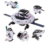 Kit De Construction De Robot Spatial Solaire 6 En 1 Pour Enfants, Jouet D'Expérimentation Scientifique Pour L'Apprentissage De La Tige, Bricolage