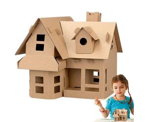 Kit de Construction de Serrure modèle, Maison en Papier Faite à la Main pour - Jouet éducatif de Style créatif pour Noël, Les Vacances, Les fêtes de Naissance et Les Cadeaux de fête des