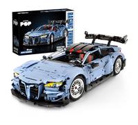 Kit de construction de voiture M4 Technic, jouets de construction de voiture de course Champion 1:10, cadeau pour les passionnés de technique adultes et garçons de 14 ans et plus (2280 pièces)