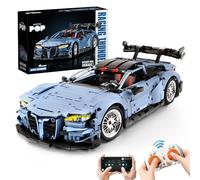 Kit de construction de voiture télécommandée, 1:10 M4 Champion, blocs de construction de voiture de course et jouets de construction, cadeau pour les amateurs de techniques adultes et garçons à partir
