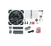 Kit de Construction de Votre Propre Horloge pour la Pratique de la Soudure Éducative avec Affichage Sensible à la Lumière et Support Rotatif