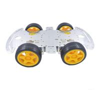 Kit de construction DIY pour plate-forme 25 cm pour roue mécanique pour (A) | Pour roues Mecanum incluses, 25 cm de longueur, rotation flexible, parfait pour les projets de suivi de ligne