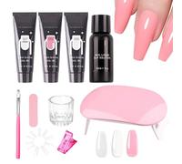 Kit de construction d'ongles en gel - Kit de manucure pour extensions d'ongles, fournitures professionnelles à domicile | Kit de beauté pour débutants pour femmes, femmes, femmes, mères, mariées