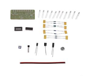 Kit de construction d'un haut-parleur à partir de zéro avec composants à souder et coque en acrylique, télécommande et fonction mémoire hors tension (C)