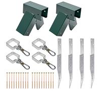 Kit de construction d'une balançoire d'aire de jeux, balançoire de jardin, balançoire pour enfants | Fabriqué dans l'Union européenne (100°, vert)