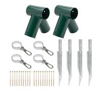 Kit de construction d'une balançoire d'aire de jeux, balançoire de jardin, pour enfants, fabriqué dans l'Union européenne, vert, 90°