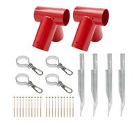 Kit de construction d'une balançoire d'aire de jeux, balançoire de jardin, pour enfants, fabriqué dans l'Union européenne, rouge, 100°