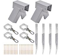 Kit de construction d'une balançoire pour aire de jeux ou de jardin, balançoire pour enfants, fabriqué dans l'Union européenne (100°, gris)