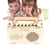 Kit de Construction électronique, kit de Radio en Bois FM | Kit de Construction électronique pour éducatifs, Jouets d'apprentissage pour, Aide à l'éducation précoce pour Les salles de