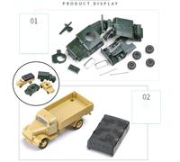 Kit De Construction En Plastique, Camion À Assembler 4x1/72 4d, Micro Paysage, Jouet Éducatif De Table De Sable, Modèle De Véhicule À Collectionner