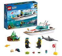 Kit de construction LEGO City Great Vehicles Le yacht de plong e 60221 (148 pi ces)