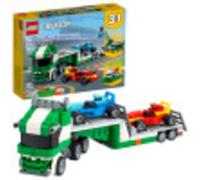 Kit de construction LEGO Creator 3-en-1 Transporteur de voitures de course 31113 ; un cadeau id al pour les enfants qui aiment les jouets amusant