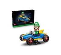 Kit de construction LEGO Super Mario 72050 Luigi et Mach 8 Kart, figurine articulée, support d'exposition, 2 234 pièces Bleu/Noir