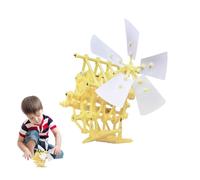 Kit de construction mini bête de plage - Taille standard - Éolienne cinétique cinétique - Jouet pédagogique - Boîte d'expérimentation - Moteur solaire motorisé - Jouet de construction mécanique