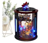 Kit de construction miniature de maison Book Nook | Décoration miniature d'étagère à livres | Kit miniature Book Nook avec lumières LED, petite maison pour bricoler pour filles, femmes et
