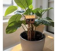 Kit de construction miniature en bois 3D pour plantes d'intérieur - Mini cabane d'arbre - Kit de construction en bois - Pot de fleurs - Décoration de chambre (1)