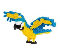 Nanoblock NBC-343 Perroquet Ara bleu et jaune Multicolore – Bandai